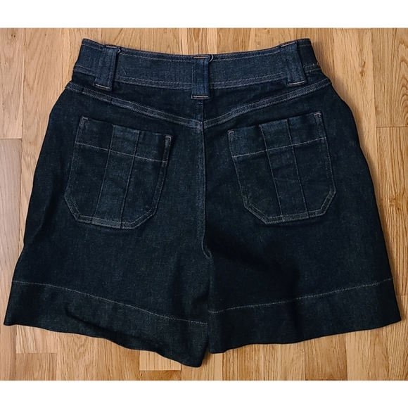 New Spanx Denim Trouser Short 6" Raw Indigo Size Small - Picture 7 of 16